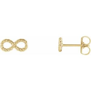 14K Yellow Infinity-Inspired Rope Earrings - BN & CO JEWELRY