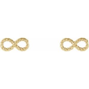 14K Yellow Infinity-Inspired Rope Earrings - BN & CO JEWELRY