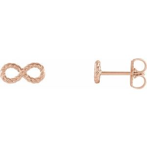 14K Rose Infinity-Inspired Rope Earrings - BN & CO JEWELRY