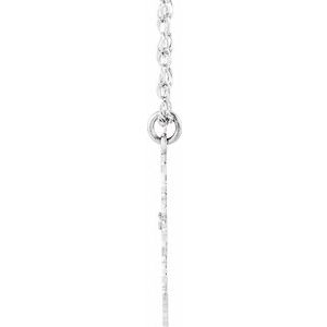 Rhodium-Plated Sterling Silver Missouri .015 CT Diamond State with Accented City Necklace - BN & CO JEWELRY