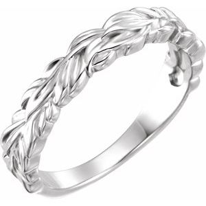 Sterling Silver Stackable Leaf Ring - BN & CO JEWELRY