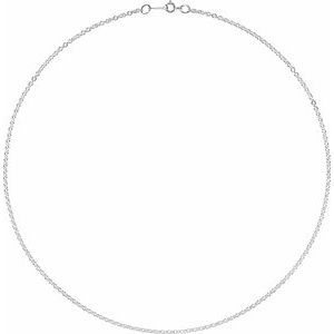 Sterling Silver 2.1 mm Cable 16" Chain - BN & CO JEWELRY