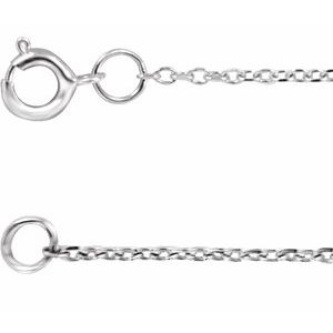 Rhodium-Plated Sterling Silver 1 mm Adjustable Diamond-Cut Cable 16-18" Chain - BN & CO JEWELRY