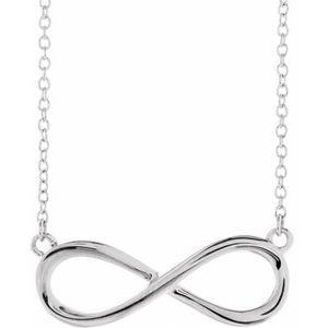 Sterling Silver Infinity-Inspired 18" Necklace - BN & CO JEWELRY