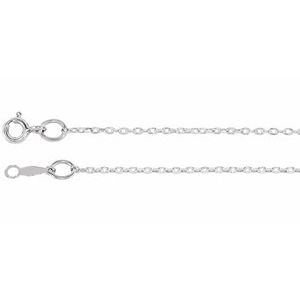 Sterling Silver 1 mm Cable 24" Chain - BN & CO JEWELRY