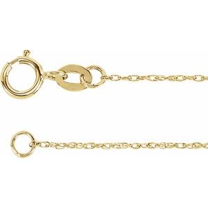 14K Yellow Gold Filled 1 mm Solid Rope 20" Chain - BN & CO JEWELRY