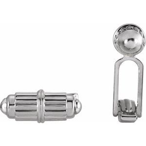 Sterling Silver 18.9x6.8 mm Barrel Cuff Links - BN & CO JEWELRY