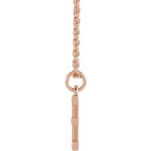 18K Rose Gold-Plated Sterling Silver Initial E Dangle 18" Necklace - BN & CO JEWELRY