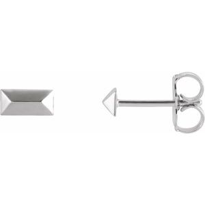 Sterling Silver Geometric Stud Earrings - BN & CO JEWELRY