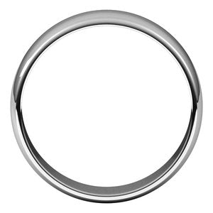 Sterling Silver 6 mm Half Round Light Band Size 6 - BN & CO JEWELRY