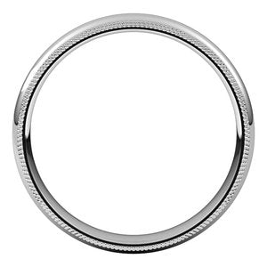 Sterling Silver 4 mm Double Milgrain Comfort Fit Band Size 11 - BN & CO JEWELRY