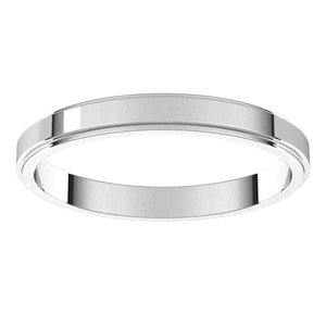 Sterling Silver 2.5 mm Flat Edge Band Size 7 - BN & CO JEWELRY