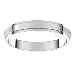 Sterling Silver 3 mm Flat Edge Band Size 11 - BN & CO JEWELRY