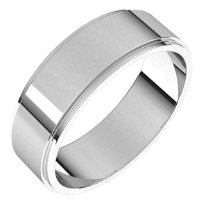 Sterling Silver 6 mm Flat Edge Band Size 9 - BN & CO JEWELRY