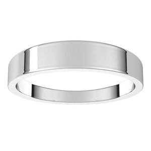 Sterling Silver 4 mm Flat Tapered Band Size 6 - BN & CO JEWELRY