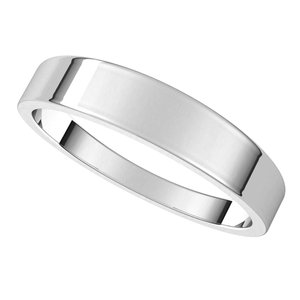 Sterling Silver 4 mm Flat Tapered Band Size 6 - BN & CO JEWELRY