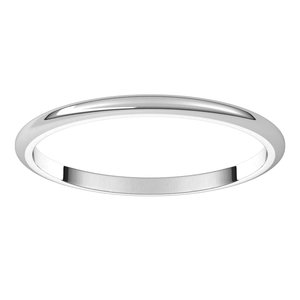 Sterling Silver 1.5 mm Half Round Band Size 6 - BN & CO JEWELRY