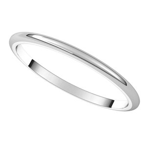 Sterling Silver 1.5 mm Half Round Band Size 5 - BN & CO JEWELRY