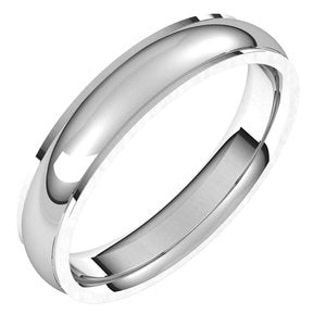 Sterling Silver 4 mm Comfort Fit Edge Band Size 11 - BN & CO JEWELRY