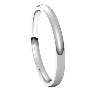 Sterling Silver 2 mm Half Round Comfort Fit Light Band Size 7.5 - BN & CO JEWELRY