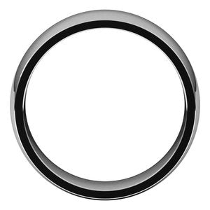 Sterling Silver 7 mm Half Round Comfort Fit Light Band - BN & CO JEWELRY