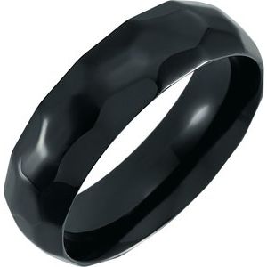 Titanium 7 mm Domed Band - BN & CO JEWELRY