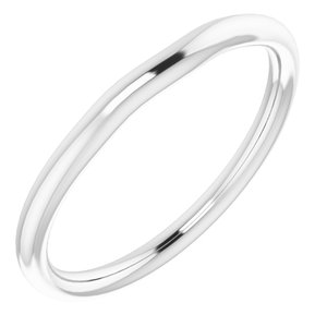 10K White Band for 6 mm Cushion Ring - BN & CO JEWELRY