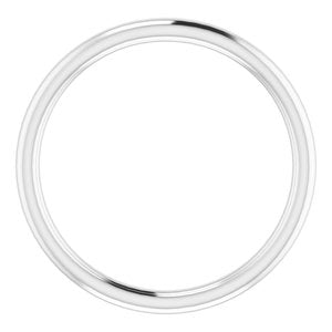 10K White Band for 6 mm Cushion Ring - BN & CO JEWELRY