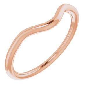 14K Rose Band for 6 mm Round Ring - BN & CO JEWELRY