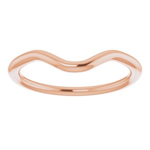 14K Rose Band for 6 mm Round Ring - BN & CO JEWELRY