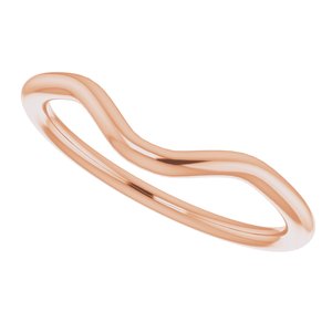 14K Rose Band for 6 mm Round Ring - BN & CO JEWELRY