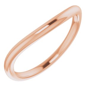 10K Rose Band for 8x6 mm Oval Ring - BN & CO JEWELRY