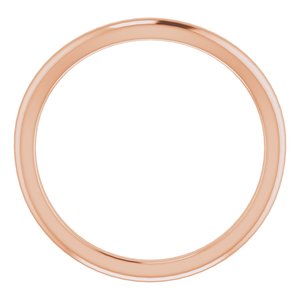 10K Rose Band for 8x6 mm Oval Ring - BN & CO JEWELRY