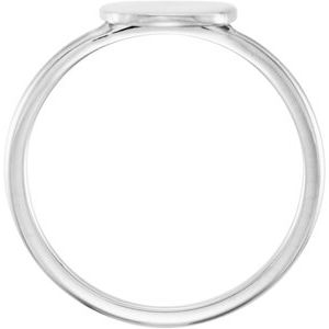 Continuum Sterling Silver Cushion Engravable Ring - BN & CO JEWELRY