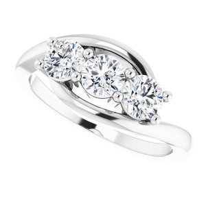 14K White 1 CTW Diamond Anniversary Ring - BN & CO JEWELRY