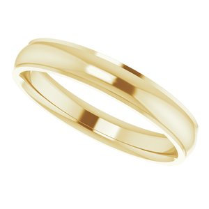 14K Yellow 4 mm Comfort Fit Edge Band Size 11.5 - BN & CO JEWELRY