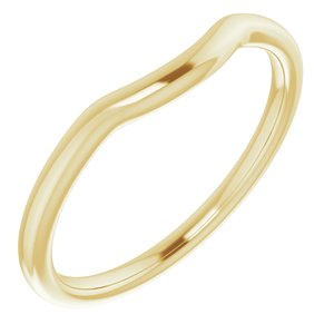 10K Yellow Contour Band - BN & CO JEWELRY