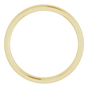 14K Yellow 4 mm Comfort Fit Edge Band Size 11.5 - BN & CO JEWELRY