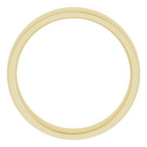 14K Yellow 6 mm Comfort Fit Edge Band Size 11 - BN & CO JEWELRY