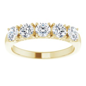 14K Yellow 9/10 CTW Natural Diamond Anniversary Band - BN & CO JEWELRY