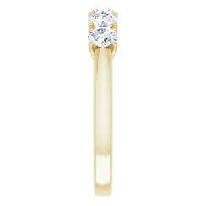 14K Yellow 9/10 CTW Natural Diamond Anniversary Band - BN & CO JEWELRY