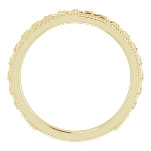 14K Yellow Vintage-Style Band - BN & CO JEWELRY