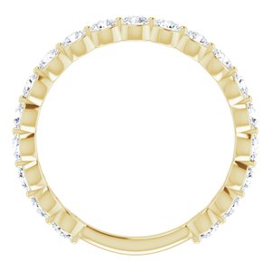 14K Yellow 1 1/6 CTW Natural Diamond Anniversary Band - BN & CO JEWELRY