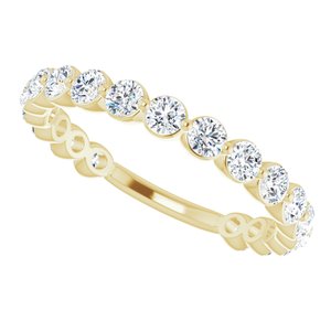 14K Yellow 1 1/6 CTW Natural Diamond Anniversary Band - BN & CO JEWELRY