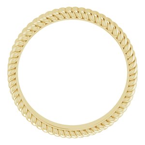 14K Yellow 5.25 mm 3-Layered Stacked Rope Band Size 5 - BN & CO JEWELRY