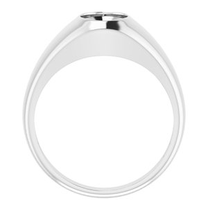 Sterling Silver 9x7 mm Oval Bezel-Set Ring - BN & CO JEWELRY