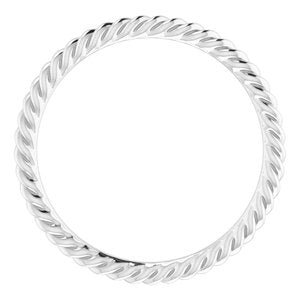 Sterling Silver 1.5 mm Skinny Rope Band Size 5 - BN & CO JEWELRY