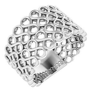 Sterling Silver Infinity-Inspired Ring - BN & CO JEWELRY