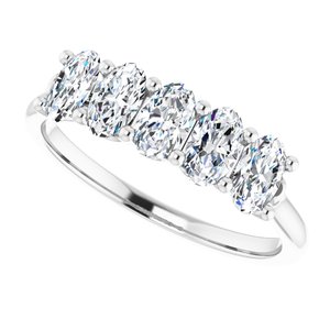 14K White 1 1/6 CTW Natural Diamond Anniversary Band - BN & CO JEWELRY