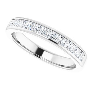 Platinum 1 CTW Natural Diamond Band - BN & CO JEWELRY